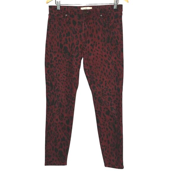 Cookie Johnson Leopard Skinny Jeans Animal Print Cheetah Woman 8/29 - Picture 1 of 7